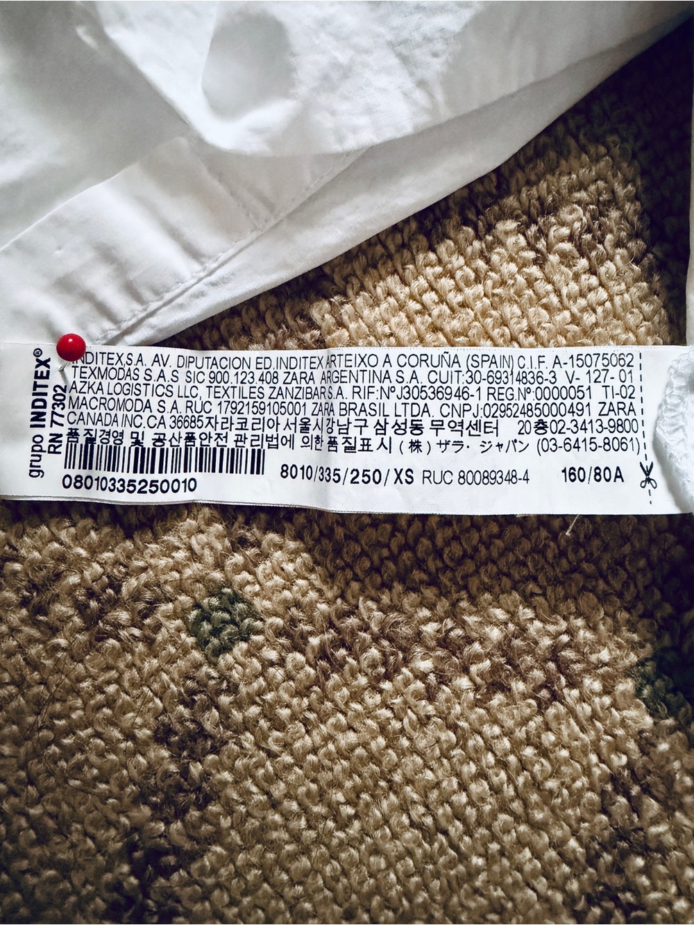 Zara oversized white cotton poplin button-up shirt XS - Picture 5 of 5